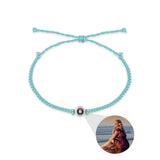 Circle Photo Bracelet Personalized Memorial Jewelry Gift For Women Men