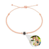 Circle Photo Bracelet Personalized Memorial Jewelry Gift For Women Men