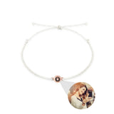 Circle Photo Bracelet Personalized Memorial Jewelry Gift For Women Men