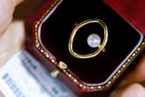 Adjustable Circle Shape Ring Base Mountings for Pearl Beads Stones
