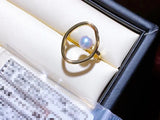 Adjustable Circle Shape Ring Base Mountings for Pearl Beads Stones
