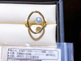 Adjustable Circle Shape Ring Base Mountings for Pearl Beads Stones
