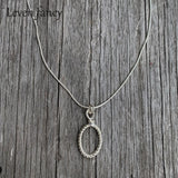 925 Silver Snake Chain Pendant Necklace for Women