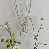 925 Silver Snake Chain Pendant Necklace for Women