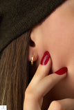 925 Sterling Silver Rope Hoop Earrings, Gift For Her