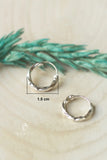 925 Sterling Silver Rope Hoop Earrings, Gift For Her
