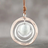 Chunky Circles Large Pendant Necklace Choker Beauty Jewelry