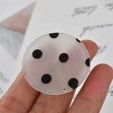 Polka Dot Acrylic Resin DIY Earrings Ear Clip