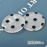 Polka Dot Acrylic Resin DIY Earrings Ear Clip