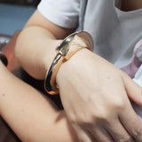 Circular Alloy Big Bracelets Bangles For Women Geometric Cuff Bracelets