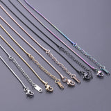 Circular Snake Chain Stainless Steel Necklace Women Men Jewelry