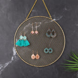 Wall-mounted Jewelry Organizer Earrings Necklace Storage Rack