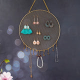 Wall-mounted Jewelry Organizer Earrings Necklace Storage Rack