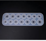 Circular Cut Surface Rings Mold Collection DIY Making Ring Jewelry Silicone Mold