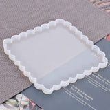 Circular Rectangle Lace Wavy Edge Silicone Mold for Epoxy Resin Crafts