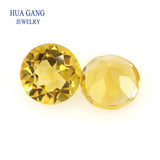 Citrine Natural Loose Gemstone Round Shape 1.0~6mm Facetted Cut