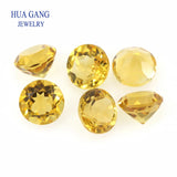 Citrine Natural Loose Gemstone Round Shape 1.0~6mm Facetted Cut