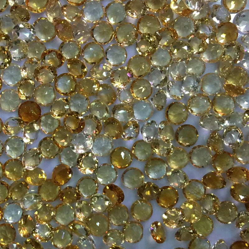 Citrine 8mm Faceted Beads for Silver 925 Jewelry Making