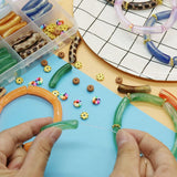 84pcs Acrylic Tube Bamboo Beads for Bracelet DIY Keychain Wristlet