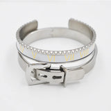 Royal Roman Numeral Bracelet Men's Stainless Steel Belt Buckle
