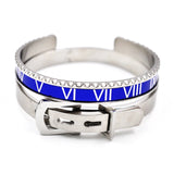 Royal Roman Numeral Bracelet Men's Stainless Steel Belt Buckle