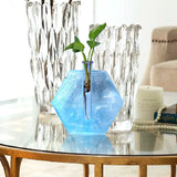 Classic Style Tube Water Planting Vase Crystal Epoxy Resin Mold