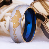 Claddagh Ring Tungsten Anniversary Wedding Ring