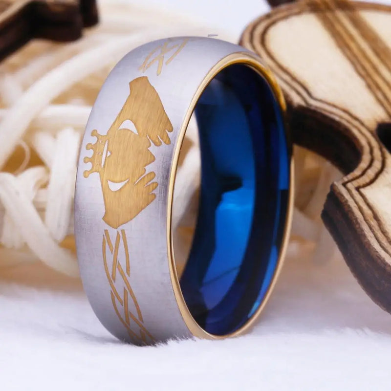 Claddagh Ring Tungsten Anniversary Wedding Ring