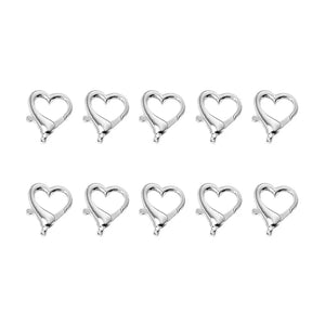Colorful Heart Lobster Clasps for Jewelry Making