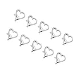 Colorful Heart Lobster Clasps for Jewelry Making