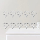 Colorful Heart Lobster Clasps for Jewelry Making