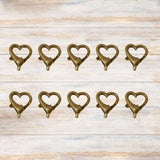 Colorful Heart Lobster Clasps for Jewelry Making
