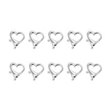 Colorful Heart Lobster Clasps for Jewelry Making