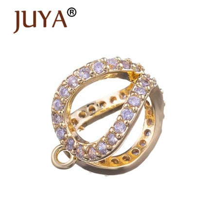 Micro Pave Zircon Pearl Clasps For Pearls Necklace