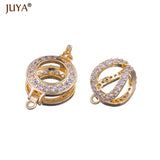 Micro Pave Zircon Pearl Clasps For Pearls Necklace