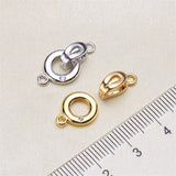 925 Silver Plated CZ Clasps for DIY Jewelry