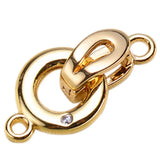 925 Silver Plated CZ Clasps for DIY Jewelry