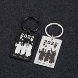 Anniversary Stainless Steel Keychain Personalized Name Key Chain