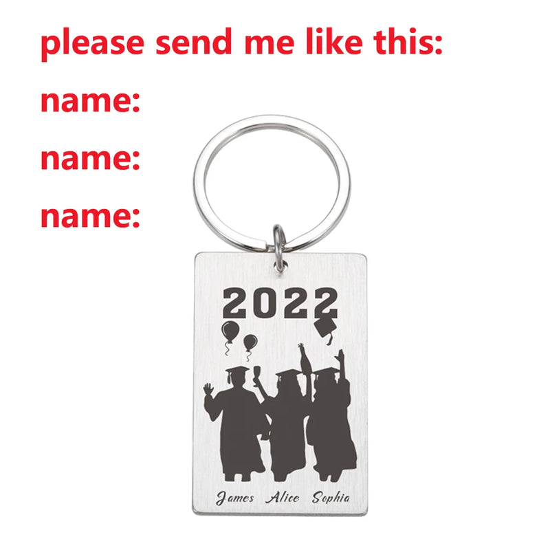 Anniversary Stainless Steel Keychain Personalized Name Key Chain