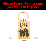 Anniversary Stainless Steel Keychain Personalized Name Key Chain