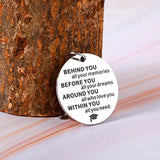 Graduation Inspirational Keychain - High School College Nurse Key Ring