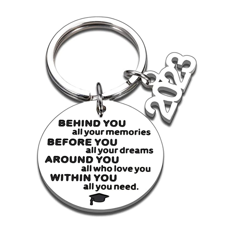 Graduation Inspirational Keychain - High School College Nurse Key Ring