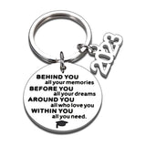 Graduation Inspirational Keychain - High School College Nurse Key Ring