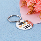 Graduation Keychain For Him Her College High School Student Gift