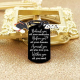 Graduation Keychain for Him Her College Student Graduation Gift