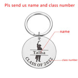 Personalized Name Engraved Keychains for Graduation Rings