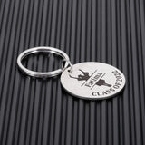 Personalized Name Engraved Keychains for Graduation Rings