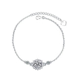 0.5CT Kelamosanite Sunflower Link Bracelet Jewelry