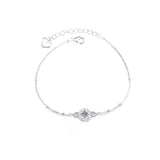 0.5ct D VVS1 Moissanite Coin Bracelet 925 Sterling Silver Plated 18k