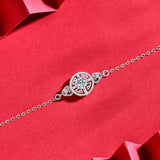 0.5ct D VVS1 Moissanite Coin Bracelet 925 Sterling Silver Plated 18k
